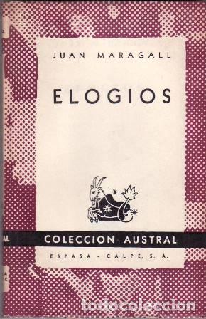 Libros: MARAGALL, Juan.- - Elogios. - Foto 1