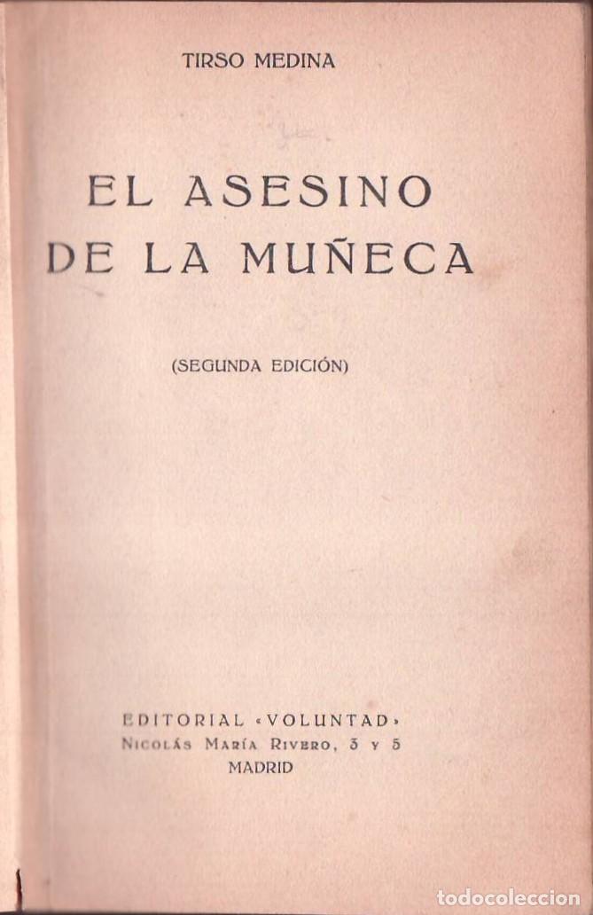 Libros: MEDINA, Tirso.- - El asesino de la mu&ntilde;eca. Novela. - Foto 1