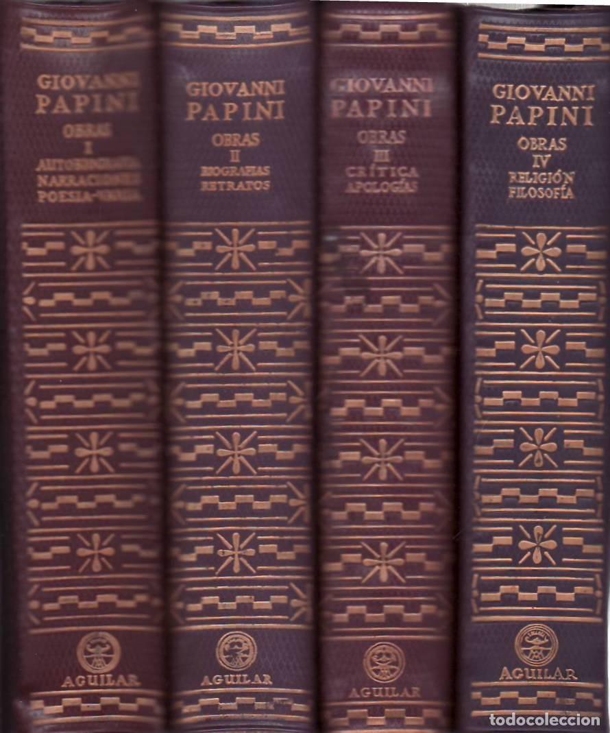 Libros: PAPINI, Giovanni.- - Obras. 4 tomos. - Foto 1
