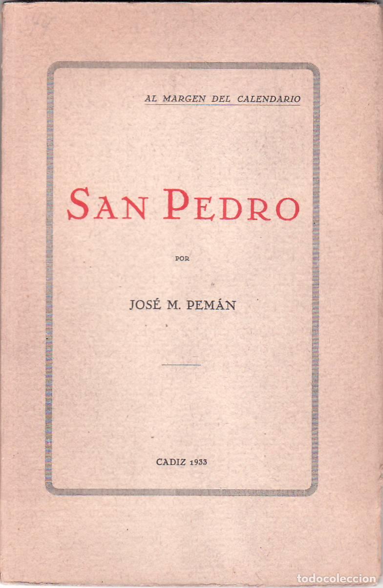 Libros: PEMAN, Jos&eacute; M.- - San Pedro. - Foto 1