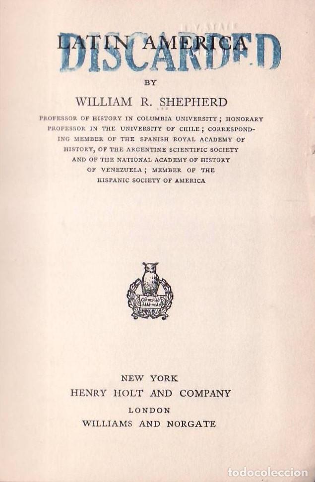 Libros: SHEPHERD, William R.- - Latin America. Texto en ingl&eacute;s. - Foto 1
