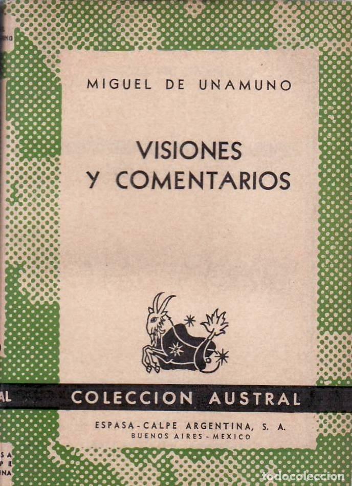Libros: UNAMUNO, Miguel de.- - Visiones y comentarios. - Foto 1