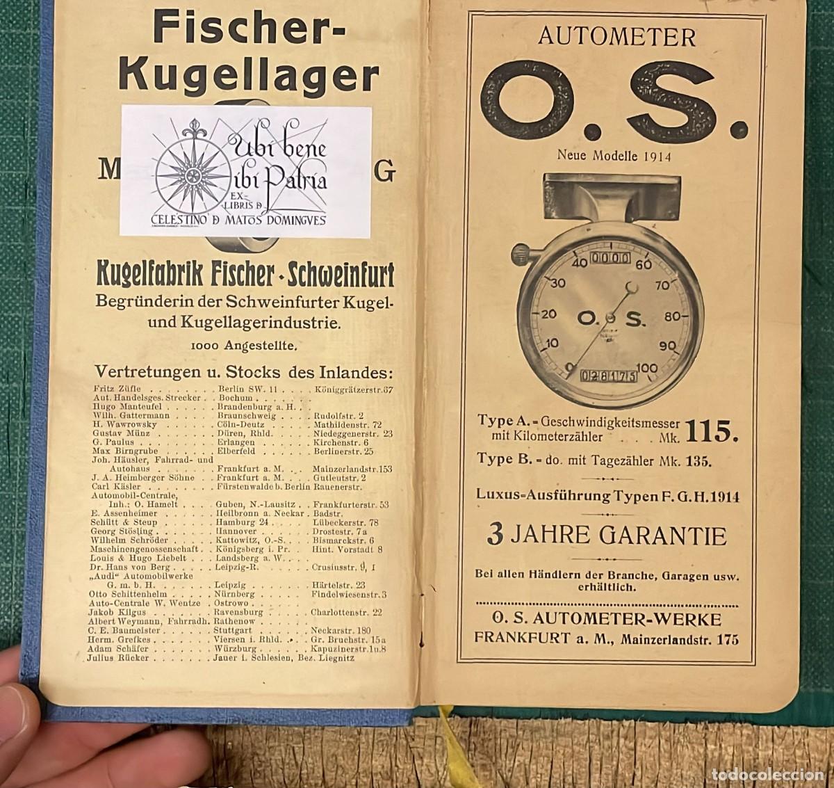 Libros: MICHELIN F&Uuml;HRER DEUTSCHLAND, 1914. - Foto 9