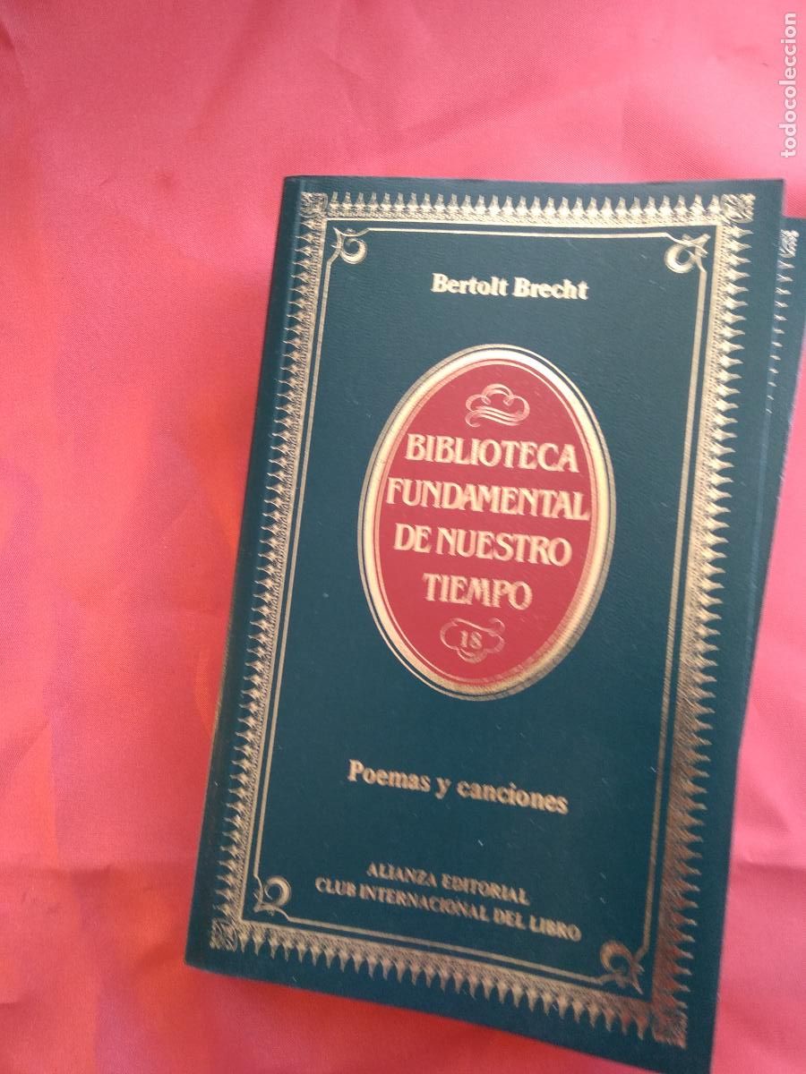 Libros: Poemas y canciones. Bertolt Brecht L.4898-2361 - Foto 1