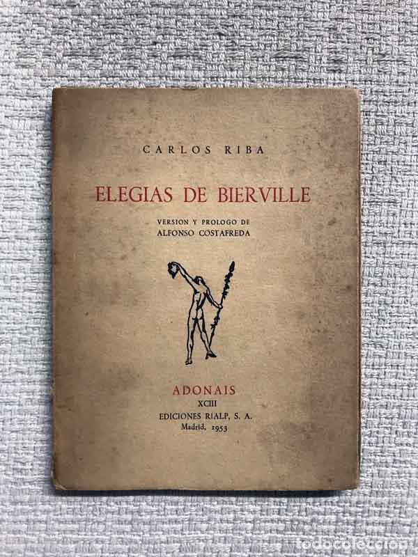 Libros: Eleg&iacute;as de bierville - Carlos Riba - Foto 1