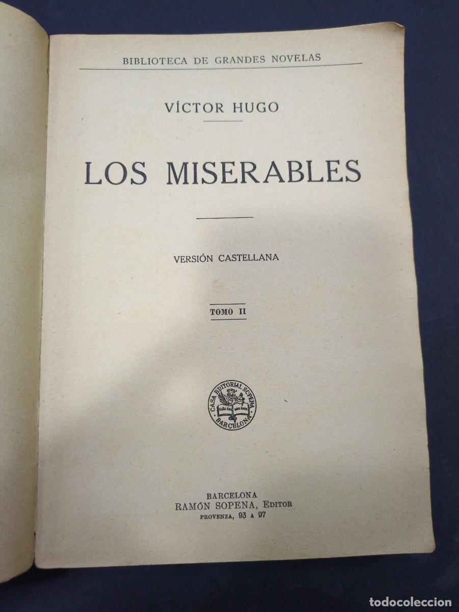 Libros: los miseables tomo II RAMON SOPENA - Foto 3