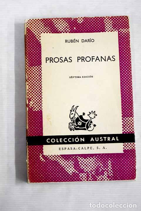 Libros: Prosas profanas: Dar&iacute;o, Rub&eacute;n.- Dar&iacute;o, Rub&eacute;n - Foto 1