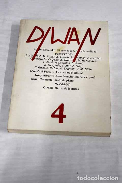 Libros: Diwan, 4: Rubio, Javier.- Rubio, Javier - Foto 1