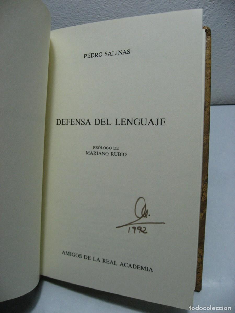 Libros: DEFENSA DEL LENGUAJE - Pedro Salinas - Foto 2