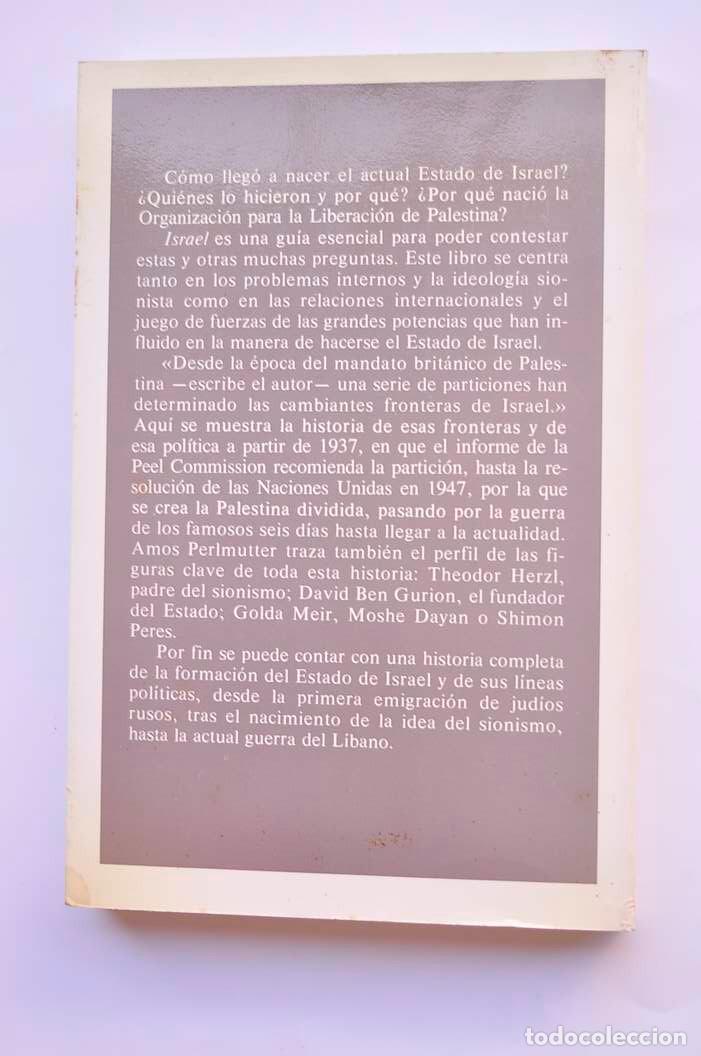 Libros: Israel. El Estado repartido (1900-1985) - PERLMUTTER, Amos - Foto 3