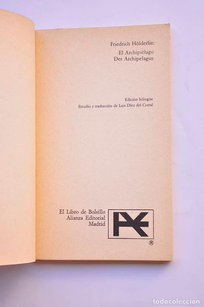 Libros: El archipi&eacute;lago - H&Ouml;LDERLIN, Friedrich - Foto 2