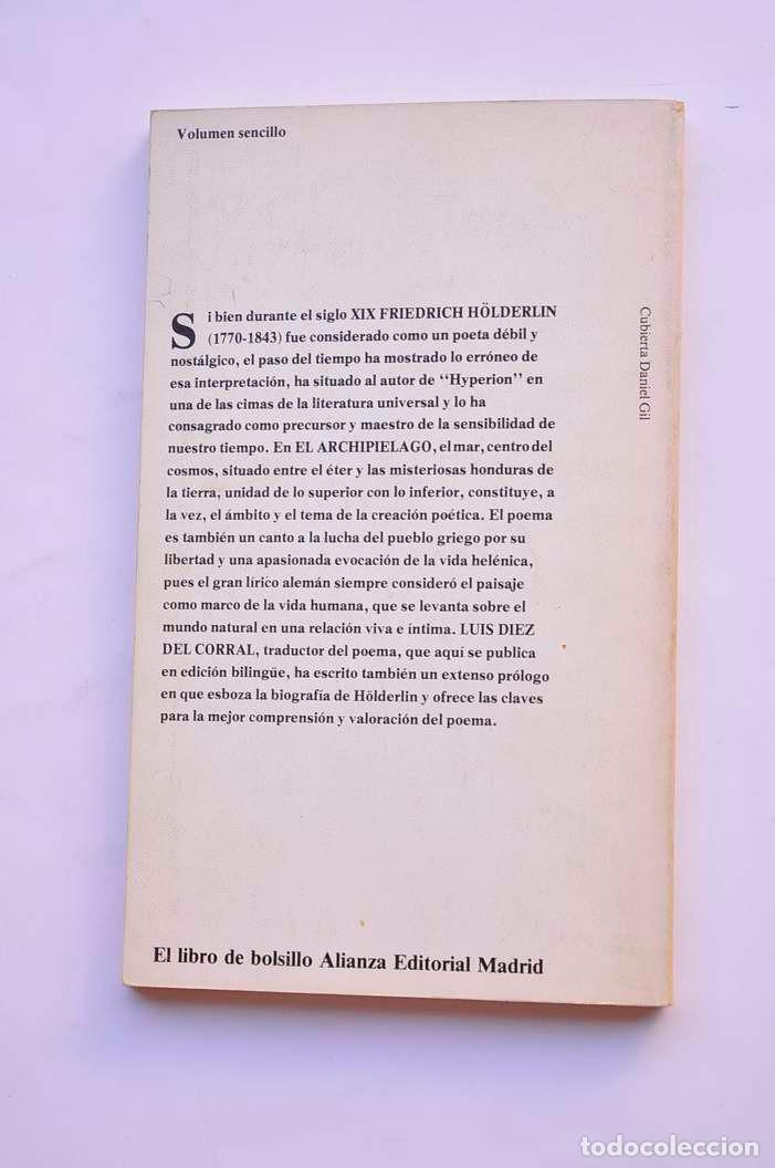 Libros: El archipi&eacute;lago - H&Ouml;LDERLIN, Friedrich - Foto 3