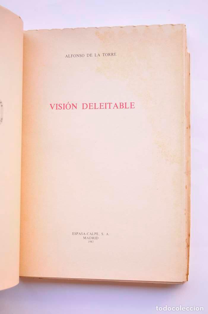 Libros: Visi&oacute;n deleitable - TORRE, Alfonso de la - Foto 2