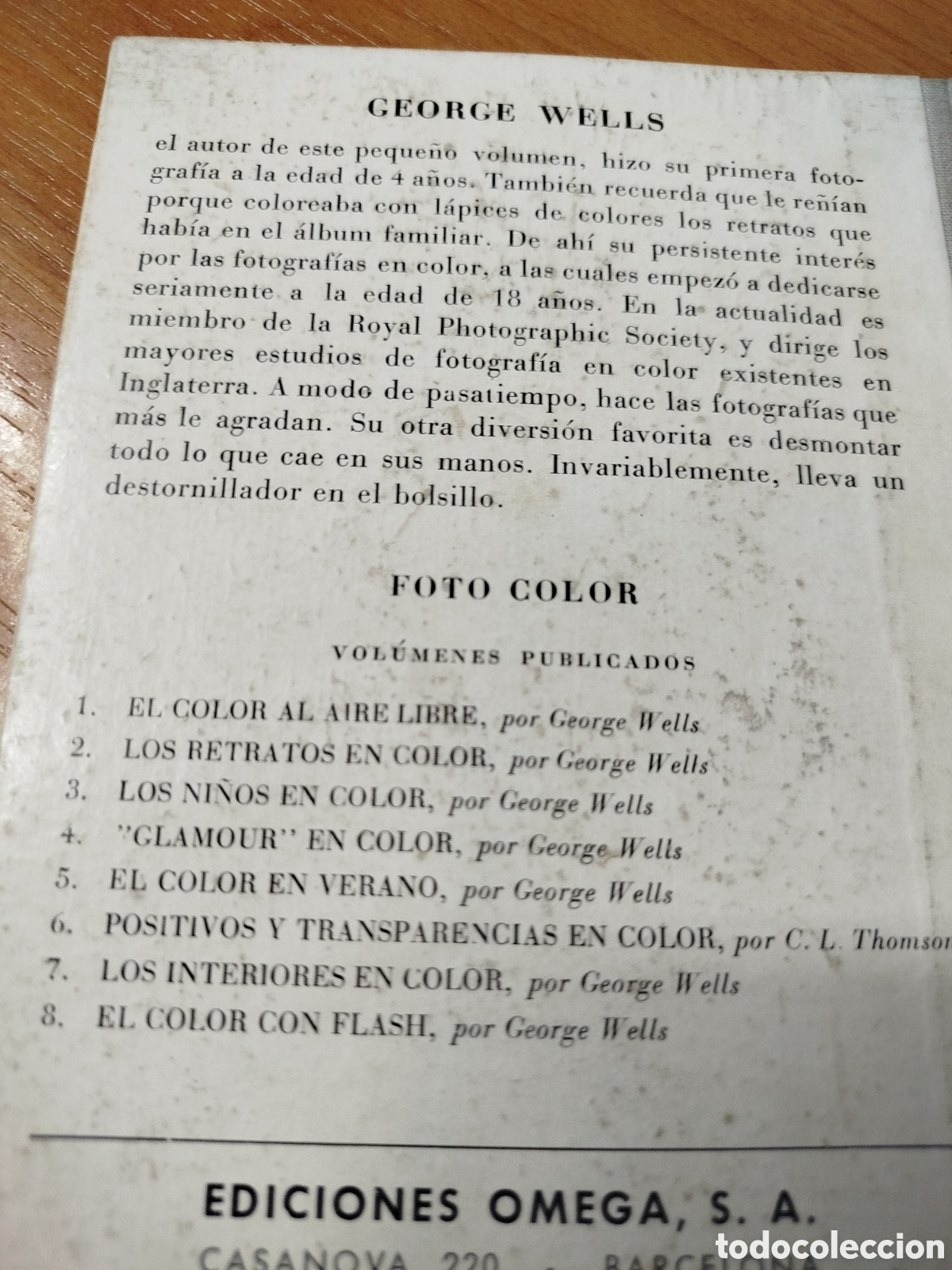 Libros: Color en verano. Jorge wells. Ediciones Omega - Foto 2