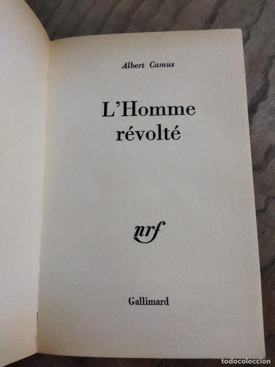 Libros: LHOMME REVOLTE - CAMUS, ALBERT - Foto 3