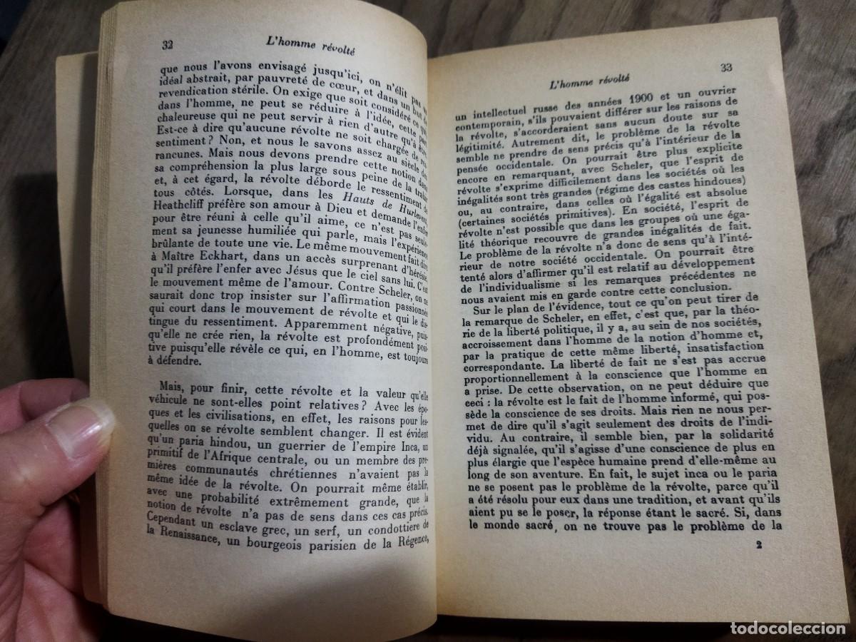 Libros: LHOMME REVOLTE - CAMUS, ALBERT - Foto 4