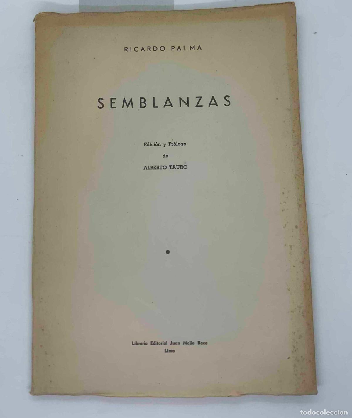 Libros: Semblanzas - Ricardo Palma - Foto 1