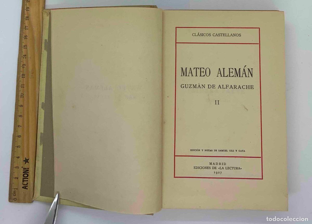 Libros: Guzman de Alfarache Tomo I - Mateo Aleman - Foto 1