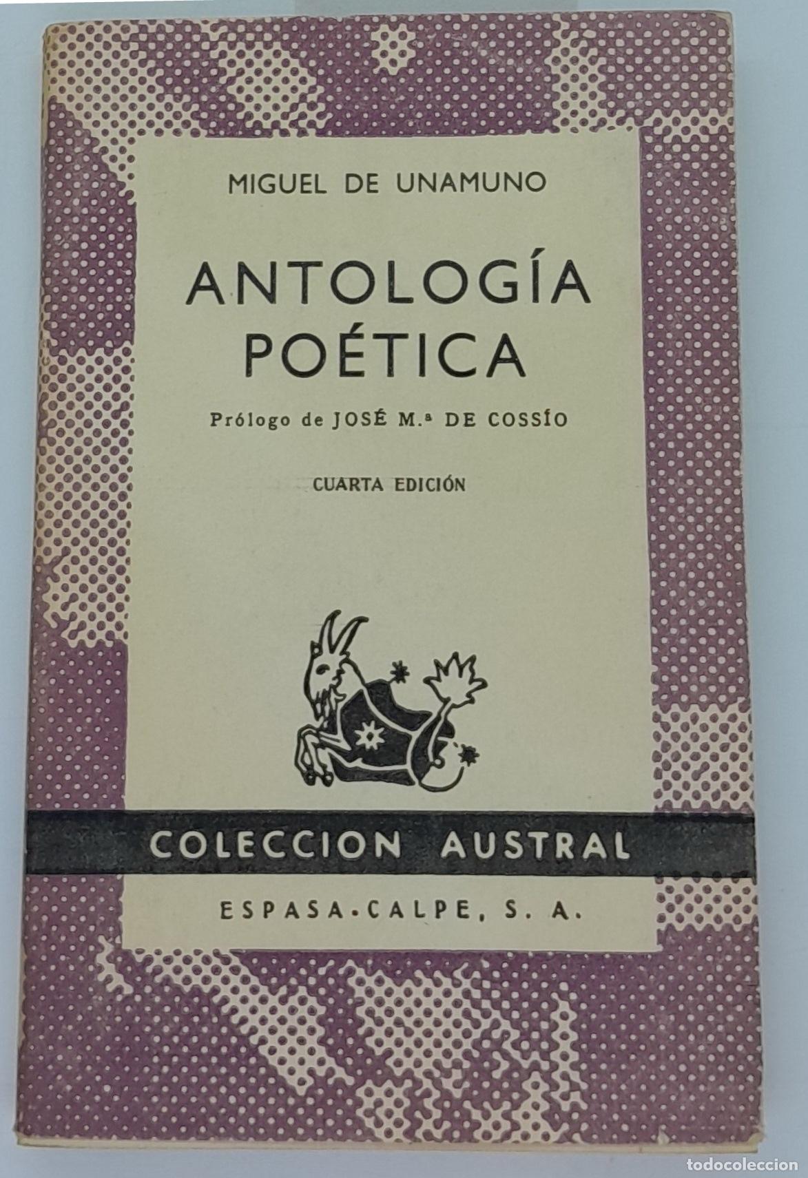 Libros: Antologia Poetica - Miguel de unamuno - Foto 1