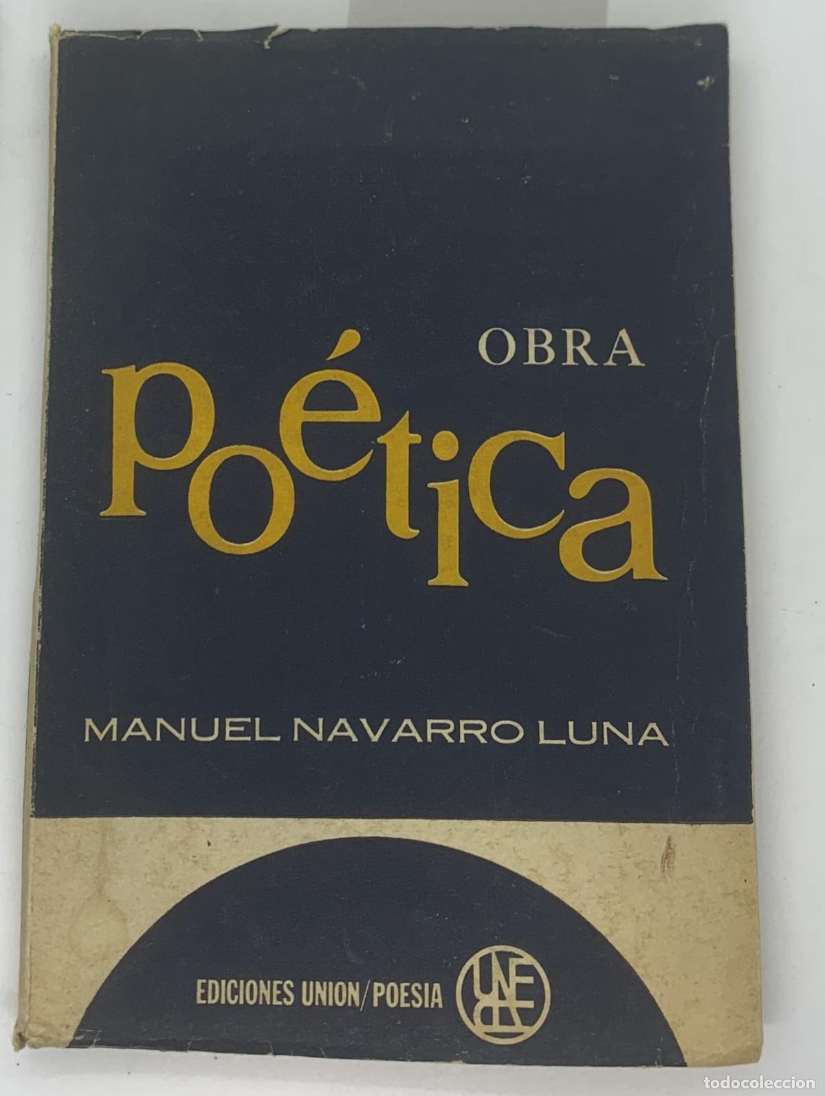 Libros: Poetica - Manuel Navarro Luna - Foto 1