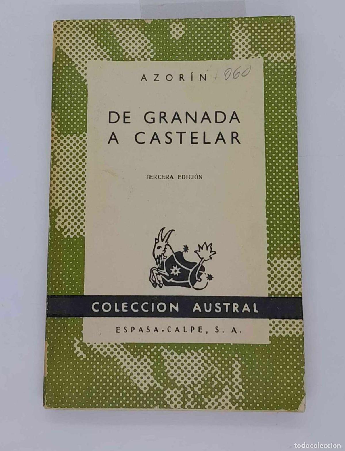 Libros: De Granada a Castelar - JOSE (AZORIN) - Foto 1