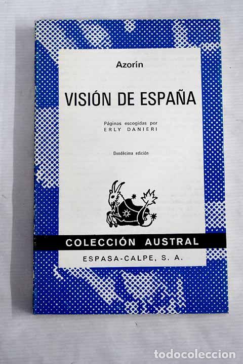 Libros: Visi&oacute;n de Espa&ntilde;a: Martinez Ruiz, Jos&eacute; (Azor&iacute;n).- Martinez Ruiz, Jos&eacute; (Azor&iacute;n) - Foto 1