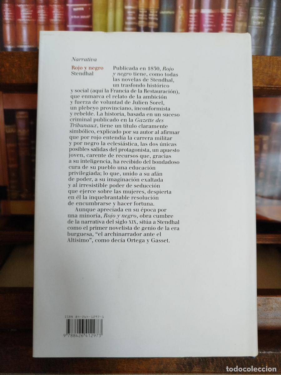 Libros: ROJO Y NEGRO (LUMEN) - Stendhal (1783-1842) - Foto 2