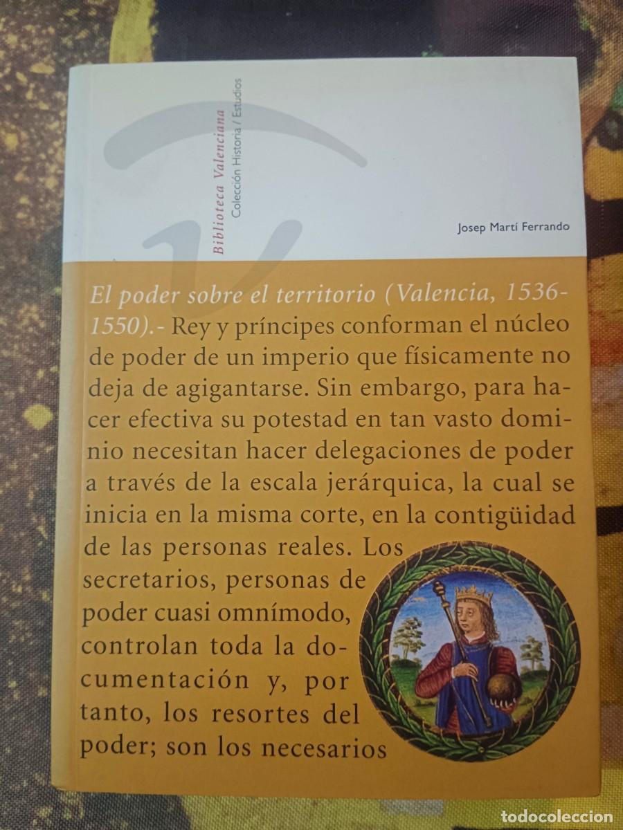 Libros: EL PODER SOBRE EL TERRITORIO (VALENCIA, 1536 - 1550) - Josep Marti Ferrando - Foto 1