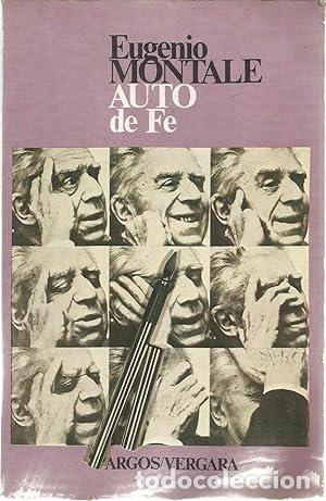 Libros: Auto de F&eacute;. - Montale, Eugenio. TDK984 - Foto 1