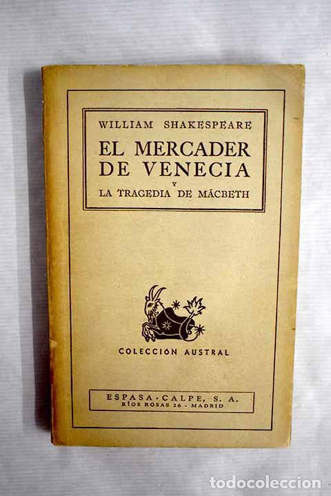 Libros: El mercader de Venecia: comedia.- Shakespeare, William - Foto 1