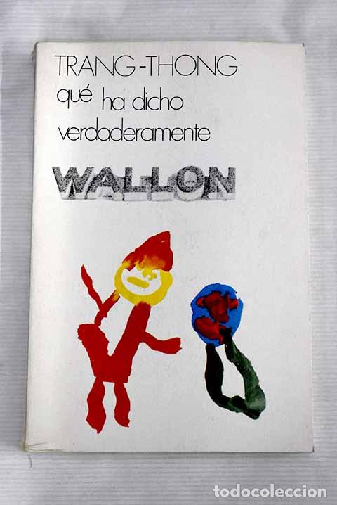 Libros: Wallon: Tran-Thong: Doncel..- Tran-Thong - Foto 1
