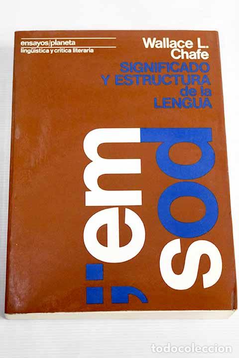 Libros: Significado y estructura de la lengua.- Chafe, Wallace L. - Foto 1