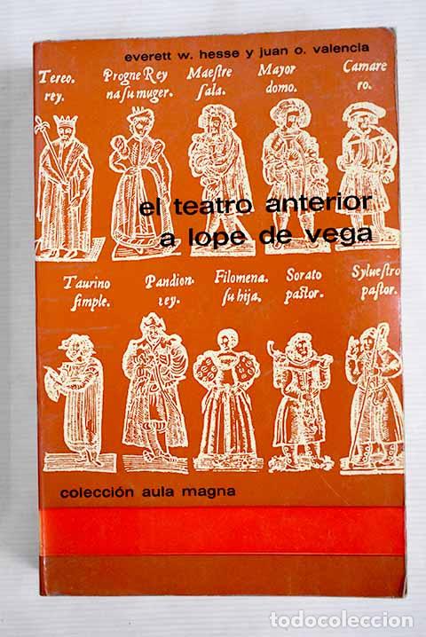 Libros: El teatro anterior a Lope de Vega