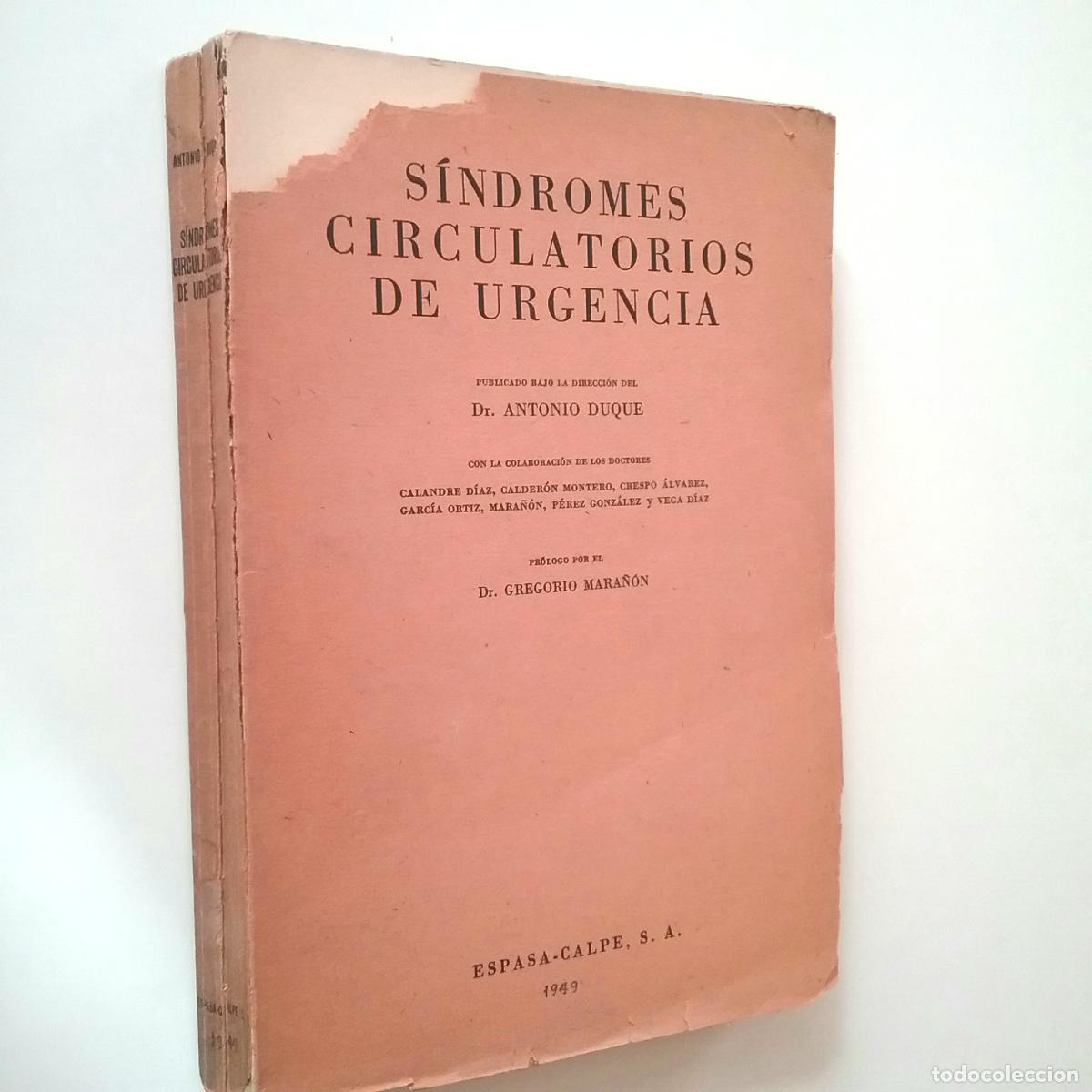 Libros: Antonio Duque - S&iacute;ndromes circulatorios de urgencia - Foto 1