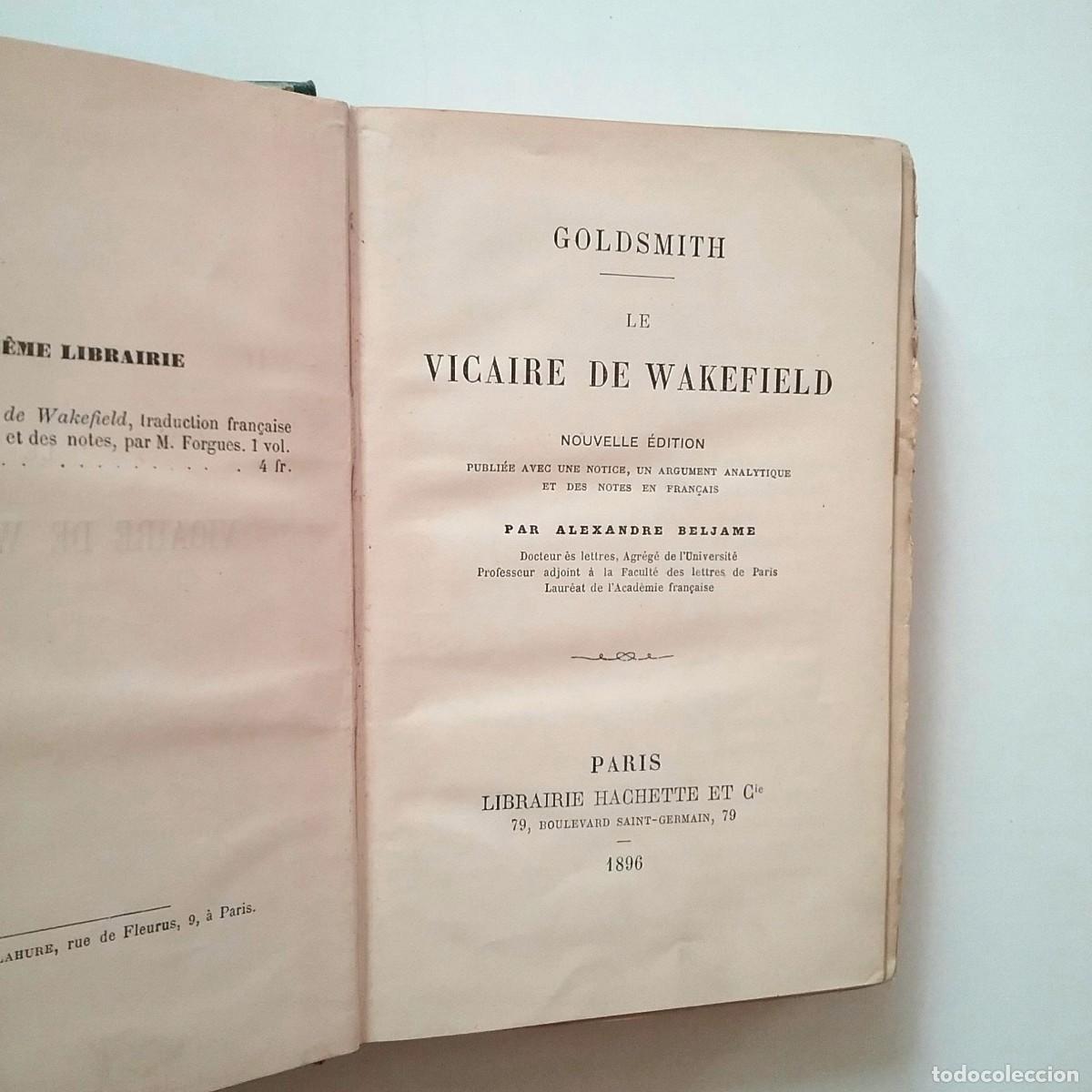 Libros: Oliver Goldsmith - Le Vicaire de Wakefield - Foto 2