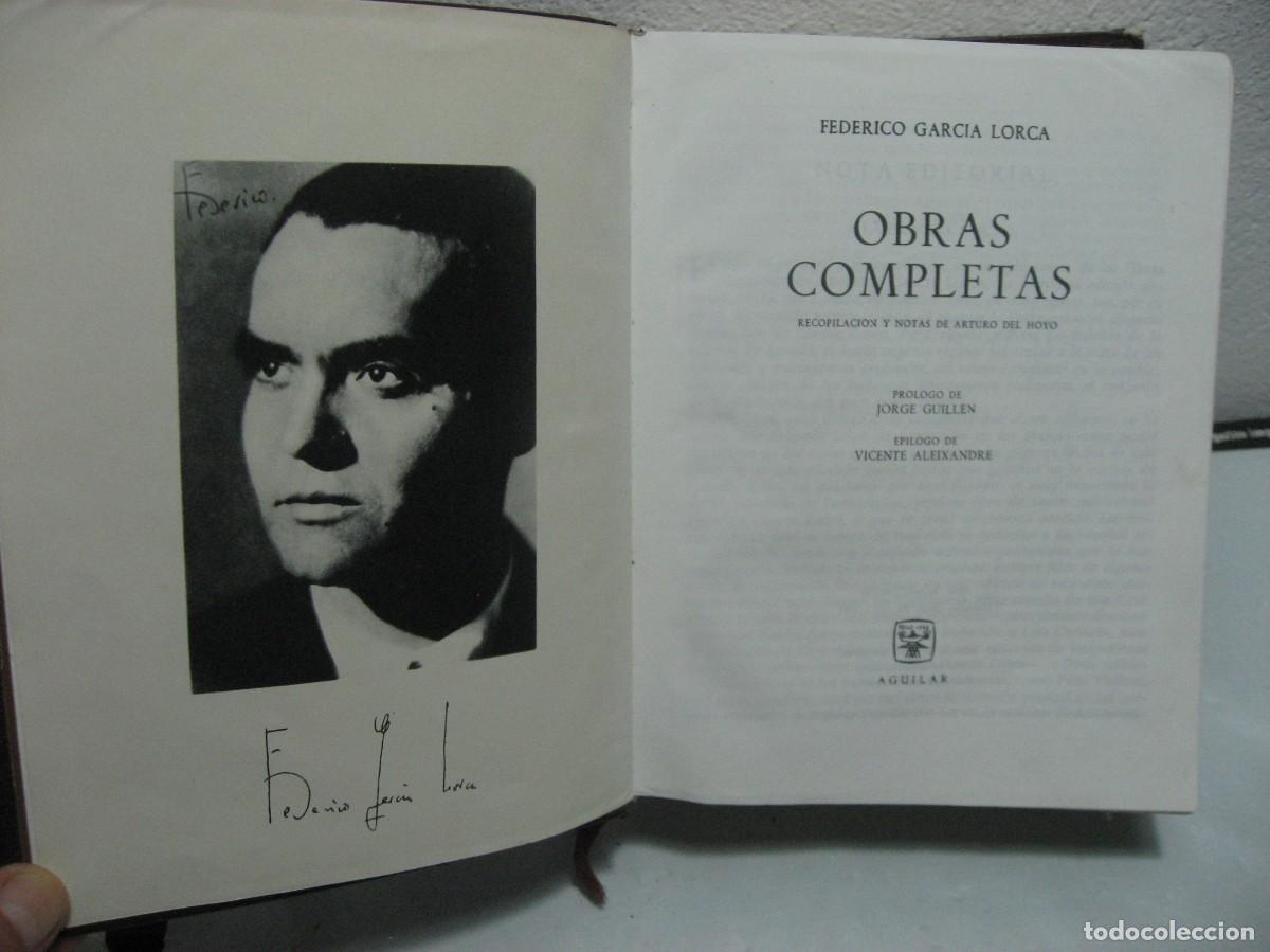 Libros: OBRAS COMPLETAS - Federico Garc&iacute;a Lorca - Foto 3