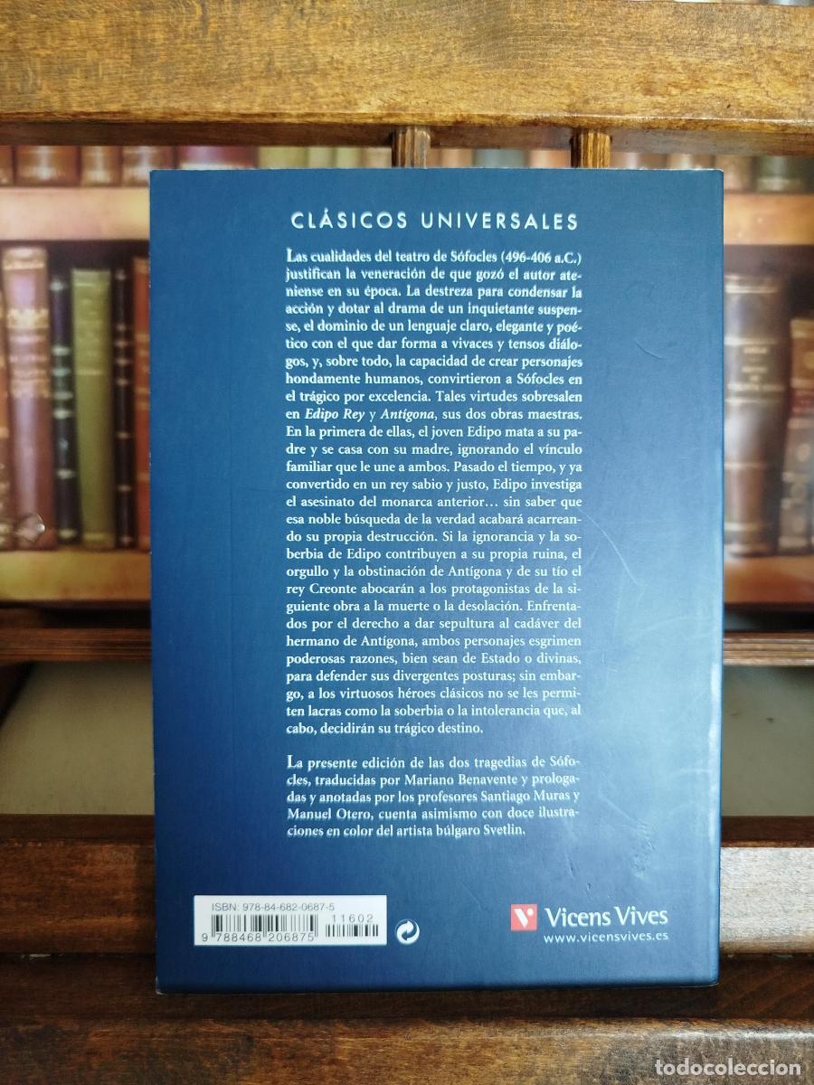Libros: Edipo Rey, Ant&iacute;gona. - S&oacute;focles - Foto 2