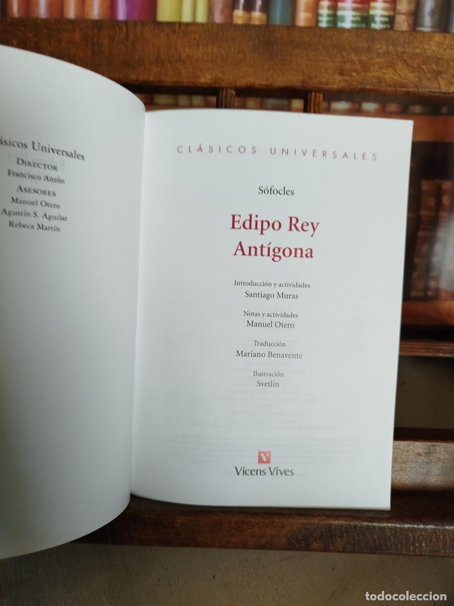 Libros: Edipo Rey, Ant&iacute;gona. - S&oacute;focles - Foto 3