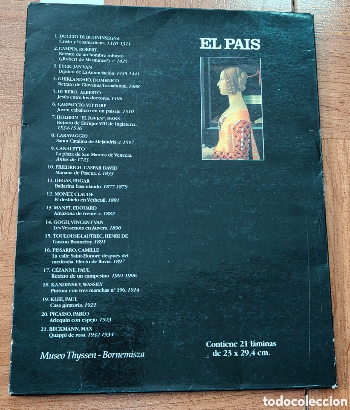 Libros: Colecci&oacute;n L&aacute;minas del Museo Thyseen � Bornemisza � 18 de 21 - VV. AA. - Foto 2