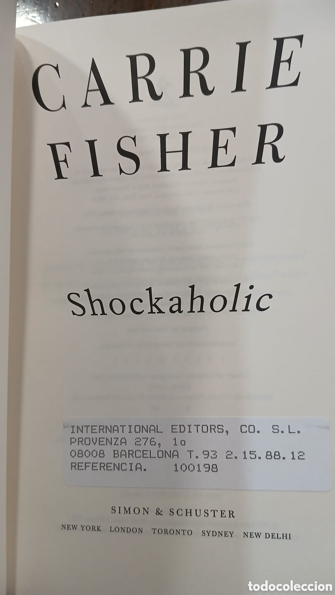 Libros: Carrie Fisher, Sockhaholic, ingles - Foto 5