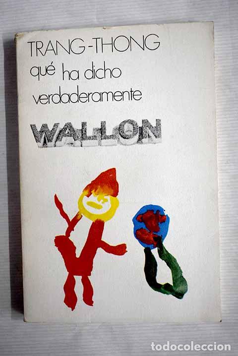 Libros: Wallon: Tran-Thong: Doncel..- Tran-Thong - Foto 1