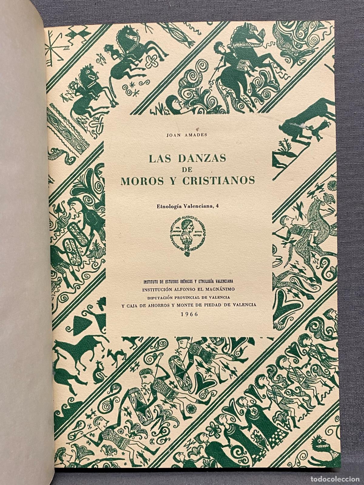 Libros: LAS DANZAS DE MOROS Y CRISTIANOS. - AMADES, JOAN. - Foto 1