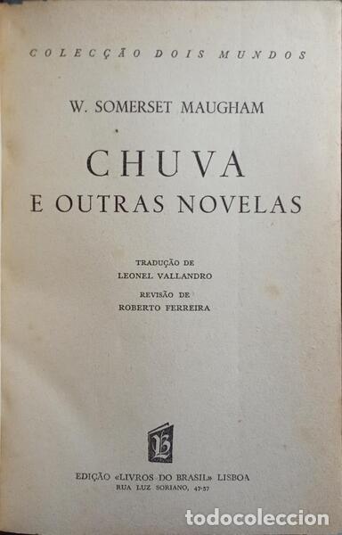 Libros: SOMERSET MAUGHAM. (William) - CHUVA E OUTRAS NOVELAS. - Foto 1