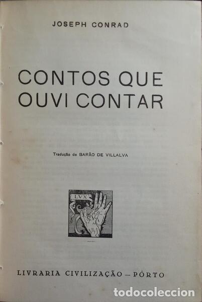 Libros: CONRAD. (Joseph) - CONTOS QUE OUVI CONTAR. - Foto 1