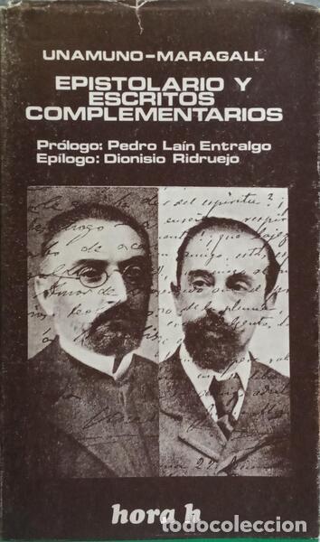 Libros: UNAMUNO. (Miguel de) e Joan Maragall. - EPISTOLARIO Y ESCRITOS COMPLEMENTARIOS UNAMUNO-MARAGALL. - Foto 1