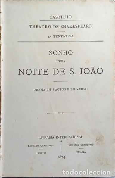 Libros: SHAKESPEARE. (William) - SONHO DUMA NOITE DE S. JO&Atilde;O. - Foto 1