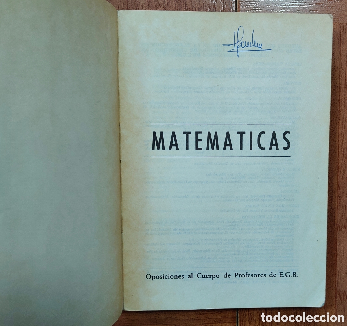 Libros: Oposiciones al Cuerpo de Profesores de E. G. B. - Matem&aacute;ticas - VV. AA. - Foto 3
