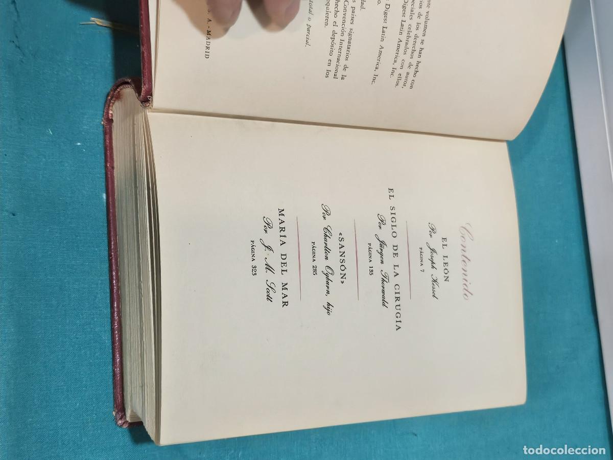 Libros: libro en piel rojo antiguo - Foto 5