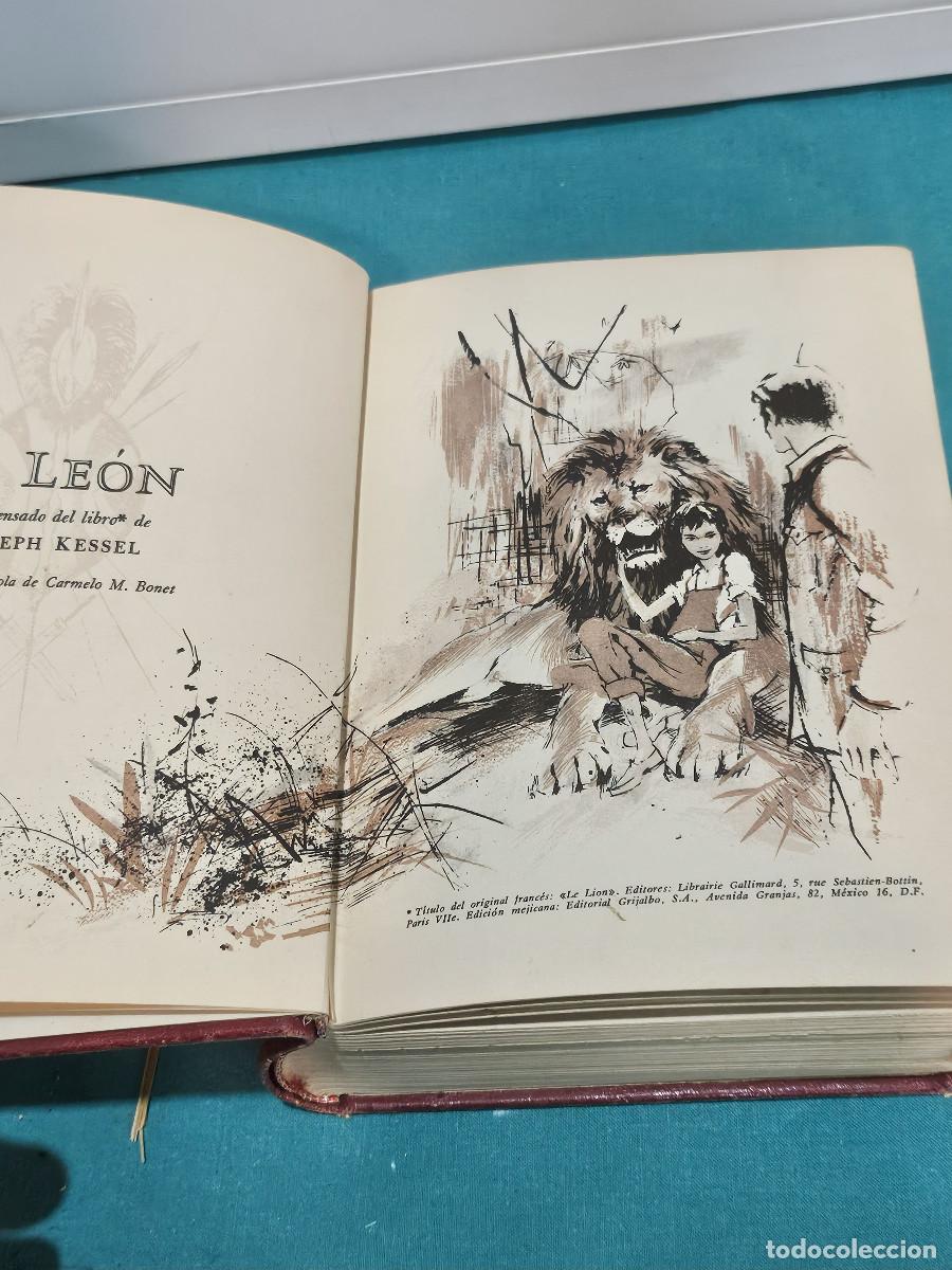 Libros: libro en piel rojo antiguo - Foto 6