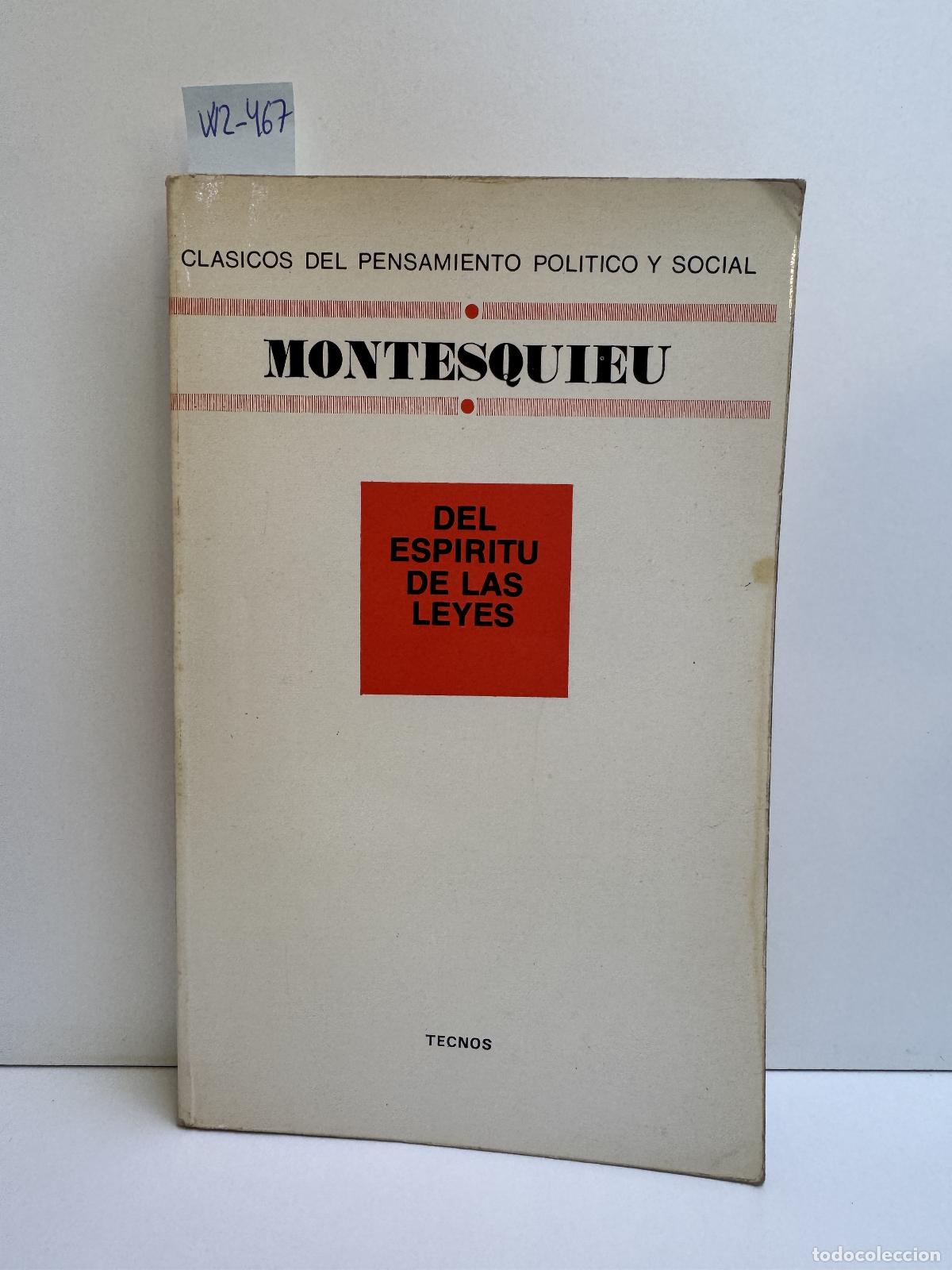 Libros: MONTESQUIEU. - Del esp&iacute;ritu de las leyes. - Foto 1